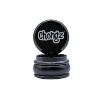 Vastu Mylar Bag Made for Chongz Metal Grinder, 55mm 3 Part Piece Warped Wheel, Razor Sharp Teeth, Scraper Spoon, Steel Mesh Sifter, Herb Crusher Crumbler (Black)