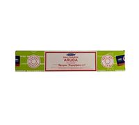 Vastu Satya Incense Sticks - Hand-Rolled World Famous Incense - Natural Blend - Bestselling Incense Brand Worldwide (1 Pack - One Fragrance) (Aaruda)