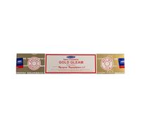 Vastu Satya Incense Sticks - Hand-Rolled World Famous Incense - Natural Blend - Bestselling Incense Brand Worldwide (1 Pack - One Fragrance) (Gold Gleam)