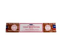 Vastu Satya Incense Sticks - Hand-Rolled World Famous Incense - Natural Blend - Bestselling Incense Brand Worldwide (1 Pack - One Fragrance) (Yogic Meditation)