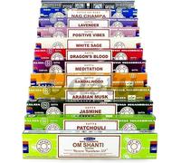 Vastu Satya Series Incense Sticks: Experience the World Famous Nag Champa [3 Pack] Choose from Over 40 Unique Aromas (Violet Rosemary)
