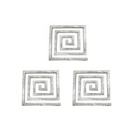 Vastu Vardan 6 INCH Lead Plain Square Helix for Main Entrance, Kitchen & Bedroom for VAASTU DOSH VAASTU Remedies (Pack of 3) (South-WEST/WEST Direction)