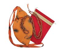 VastuCart Panchmukhi Rudraksha Mala 108+1 Original For Japa, Wearing, Yoga, Meditation, and Attract Prosperity, Five Faced Rudraksha Japa Mala (With Red Velvet Carry Bag and Zipper Gomukhi)
