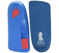 Vasyli Custom 3/4 Length Insoles, Blue, Large, Fast & Effective Pain Relief, Customized Biomechanical Alignment, Medium Density, General Orthotic Needs, Everyday Walking Shoes, Heat Moldable