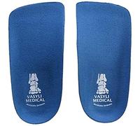 Vasyli Custom 3/4 Length Insoles, Blue, Small, Fast & Effective Pain Relief, Customized Biomechanical Alignment, Medium Density, General Orthotic Needs, Everyday Walking Shoes, Heat Moldable