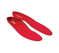 Vasyli Custom Full Length Insoles, Red, Medium, Heel Grid Reduces Slippage, Firm Density, Biomechanical Control, Fast & Effective Pain Relief, Treats Pronation, Built-in Rearfoot Varus Angle