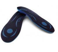 Vasyli 21 Custom Full Length Insoles, Blue, Large, Heel Grid Reduces Slippage, Medium Density, Biomechanical Control, Effective Pain Relief, Treats Pronation, Rearfoot Varus Angle