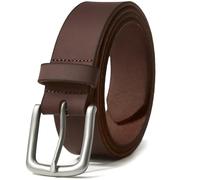 Vatan Men's Genuine Leather Casual Every Day Jeans Belts, Handmade Men Leather Belt with Gift Box (A-Brown, 44(Fits Waist 42"-43"))