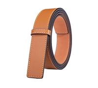 Vatee's Genuine Leather Replacement Belts For Women Without Buckle Dress Belt Strap 1.14"(29mm) Wide 47" Long Yellow