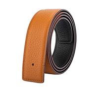 Vatee's Reversible Genuine Leather Belts For Men/Women Replacement Belt Strap Without Buckle 1.25"(32mm) Wide 37"(95cm) Long Earth Yellow & Black