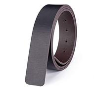 Vatee's Reversible Genuine Leather Belts without Buckle For Men Replacement Belt Strap 38mm Wide 125cm Long Black & Brown