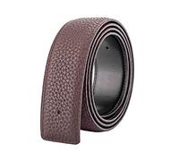 Vatee's Women's/Men's Real Leather Replacement Belt Strap No Buckle | 32mm/34mm/38mm Wide, Without Buckle, Genuine Leather Belt