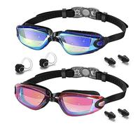 Vatefery Kids Swimming Goggles 2-Pack Swimming goggles kids 6-14,UV Protection,Anti-Fog,No Leaking kids goggles for Children, Boys, Girls, Junior and Teens