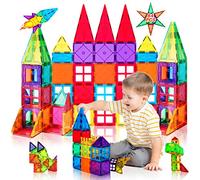 vatenick Magnetic Building Blocks Tiles Toy 64PCS Kids Learning Educational Construction Toys Gift for Boys Girls Stronger Magnetic Toys Building & Construction Toys for 3+ Year Old