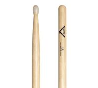 Vater - 1AN (Nylon Tip) American Hickory Drumsticks - VH1AN | Long 1A stick made of American Hickory with 5B grip and teardrop-shaped nylon tip.