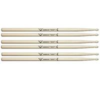 Vater Drumsticks VSP35ACL - 5A Classics Series - Hickory - Wood Tip - 3 Pair Pack