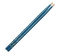 Vater Color Wrap 5A Blue Sparkle Wood Tip VCB5A | 5A Blue Sparkle - 16 inch / 40.64 cm - American Hickory - oval wooden tip