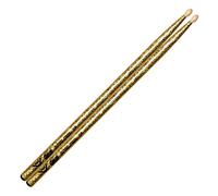 Vater Colour Wrap 5A Wood Tip Drum Sticks - Gold Sparkle