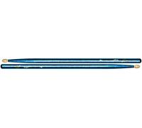 Vater Colour Wrap 5B Wood Tip Drum Sticks - Blue Sparkle