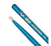 Vater Drumsticks VCB5AN - Los Angeles 5A Colour Wrap - Blue Sparkle - Oval Nylon Tip