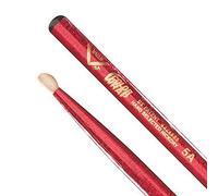 Vater Drumsticks VCR5AN - Los Angeles 5A Colour Wrap - Red Sparkle - Oval Nylon Tip