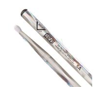 Vater Drumsticks VCS5AN - Los Angeles 5A Colour Wrap - Silver Optic - Oval Nylon Tip
