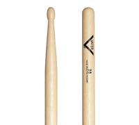 Vater Drumsticks VH2BW - 2B American Hickory Series - Oval Wood Tip | 2B made of American Hickory, 16.25 inch long with oval wooden tip