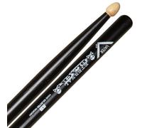 Vater 5B Eternal Black Wood Tip USA Hickory Drum Sticks VHEB5BW
