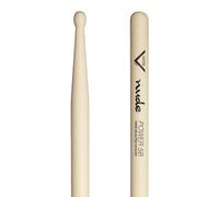 Vater Drumsticks VHNP5BW - Power 5B Nude Series - Barrel Wood Tip | Power 5B Wood Tip - 16.5 inch / 41.91 cm - American Hickory - barrel tip