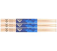 Vater Drumsticks VS3P7AW - Manhattan 7A - American Hickory Series - Wood Tip - 3 Pair Pack