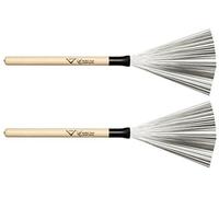 Vater Drumsticks VWTW - Wire Tap Brushes - Brush - Wood Handle | Brush Wood Handle - 13.5 inches / 34.29 cm - 5A gauge - wooden handle - metal wires