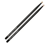 Vater Drumsticks VHEBP5BW - Power 5B Eternal Black Series - Barrel Wood Tip