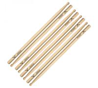 Vater Hickory Power 3A Wood Tip Drumsticks 4pk