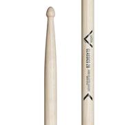 Vater VHC2BW Hickory - Classics 2B - Wood Tip | Substantial 2B drumstick made of American hickory with a round acorn tip and 16.25" length for punchy playing.