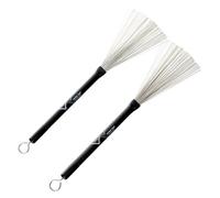 Vater Drumsticks VWTHW - Wire Tap Brushes - Heavy Wire Brush - Retractable - Rubber Handle
