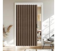 Vatge Doorway Curtains - Closet Curtain for Open Closet, Hanging Room Divider for Doorway Privacy and Room Separation, 1 Panel, W52 x L78, Brown