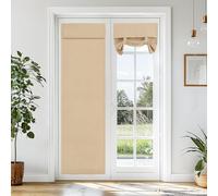 Vatge Tie Up Door Curtain Thermal Insulated Tricia Door Window Curtain for Patio Door, Self Stick Door Blind Front Door Sidelight Curtain, 1 Panel, W26 x L70, Beige