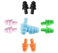 VATI Ear Plugs for Sleep,5PCS Silicone Noise Cancelling Earplugs for Travel | ultra-soft silicone earplugs, 32dB noise-cancelling earplugs, ideal for light sleepers, snoring cancelling earplugs