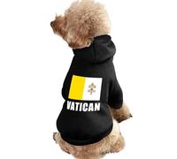 Vatican City Flag Dog Clothes Short Sleeve Pet Hoodie Cute Cat Costume Jacket Tee for Small Dogs 2XL