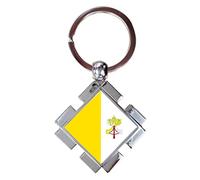 Vatican City Luxury Jigsaw Shaped Metal Keyring In A Gift Box