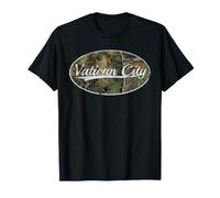 Vatican City Rome Italy Camo Vintage Distressed T-Shirt