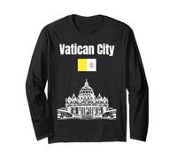 Vatican City souvenir St Peters Basilica Vatican City flag Long Sleeve T-Shirt