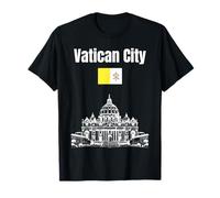 Vatican City souvenir St Peters Basilica Vatican City flag T-Shirt