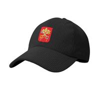 Vatican City State Military Style Corduroy Trucker Hat - Adjustable Unisex Baseball Cap for Uv Protection & Sports Black
