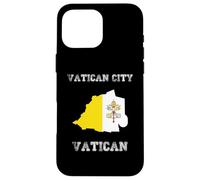 Vatican Distressed Flag Vatican City Pride Case for iPhone 16 Pro Max