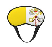 Vatican Flag Blackout Sleep Mask,Soft Polyester, Anti-Light, Stylish,Suitable for Men and Women,for Daily Work and Outdoor Travel.