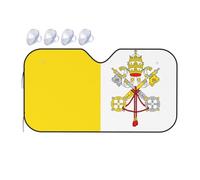 Vatican flag Car Windscreen Sun Shade Aluminum Foil Front Windshield Heat Shield for Car SUV S
