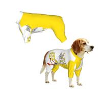Vatican flag Dog Pajamas, Stretchy Pet Clothes Pjs, Breathable Puppy Onesie Jumpsuits,for Small Medium Large Dogs 3XL