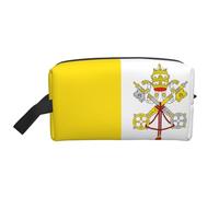 Vatican Flag Large Capacity Toiletry Bag, Lightweight Travel Wash Bag with Padding, for Men Women