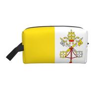 Vatican Flag Multifunctional Travel Toiletry Bag Daily and Fitness Storage Bag for Cosmetics Stationery and More